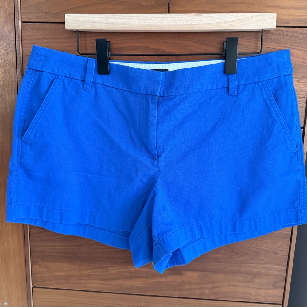 J. Crew 3.5" Classic Chino Short Regal Blue Women's Size 14 NWT - Picture 8 of 8